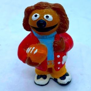 1990 Rowlf The Dog PVC High School Football Muppet Babies TV Cake Topper Figure
